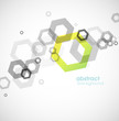 Abstract colored background with circles.