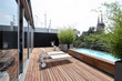 modern apartment building terrace