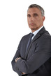 Portrait of a stoic businessman
