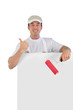 Painter giving the thumb's up Painter giving the thumb's up