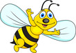 Vector: Cute Bee Cartoon Cute Bee Cartoon