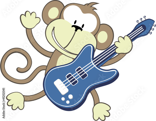 Vector: rock star monkey rock star monkey