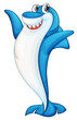 Comical shark illustration