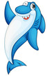 Comical shark illustration