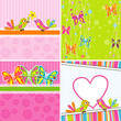Template greeting card, vector