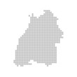Pixelkarte - Bundesland Baden-Württemberg
