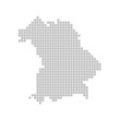 Pixelkarte - Bundesland Bayern