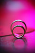 Beautiful union of wedding golden rings Beautiful union of wedding golden rings