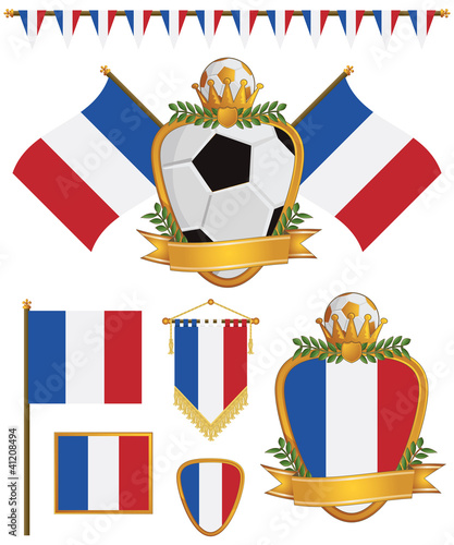 Vektor: france flags france flags