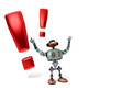 Djoby the robot Exclaiming Djoby the robot Exclaiming