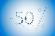 water bubbles - 50 %