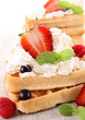 waffle and berries