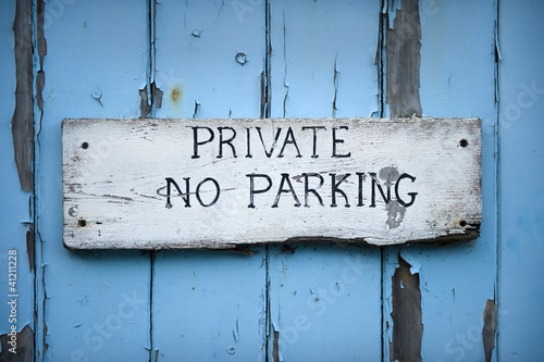 Photo: no parking sign no parking sign