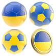 Ukraine football team attributes isolated Ukraine football team attributes isolated