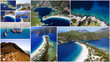 Collage Paragliden: Traumhafter Blick über Ölüdeniz