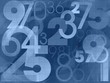 numbers dark blue background numbers dark blue background