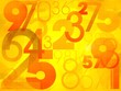 Abstract colorful background with numbers Abstract colorful background with numbers