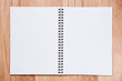 exercise book on table.exercise book on wooden background