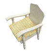 Classic blue chair on a white background