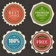 Vintage labels set vector design elements Vintage labels set vector design elements