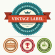 Vintage labels set vector design elements Vintage labels set vector design elements