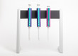 Photo: Three pipettes on a stand Three pipettes on a stand