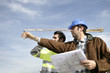 Foreman and worker on a site