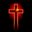 Vektor: Christian symbol of the crucifix Christian symbol of the crucifix