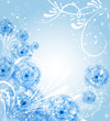 vector flower background for invitation