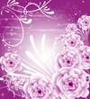 vector flower background for invitation