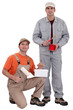 canvas print picture - Two decorators