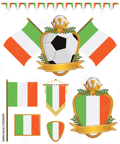 Vektor: ireland flags ireland flags
