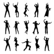 dancing people silhouettes dancing people silhouettes