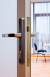 Door handle in office