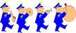 marching band over white