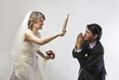 Submissive groom