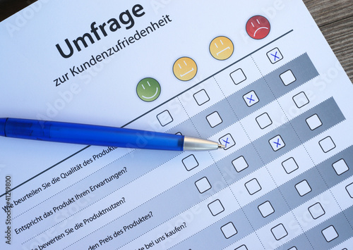 Photo: Umfrage zur Kundenzufiredenheit Umfrage zur Kundenzufiredenheit