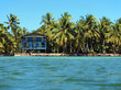 Tropical coastline with hotel