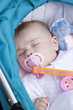 Photo: baby asleep on buggy baby asleep on buggy