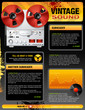 Vintage Stereo Shop Web Page vector