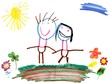 child drawing family