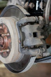 car brake gear under the car suspension