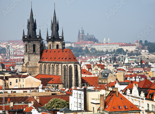 Foto: Prag, Stadtansicht und Skyline vom Pulverturm Prag, Stadtansicht und Skyline vom Pulverturm