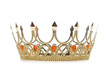 Gold crown isolated on the white Gold crown isolated on the white