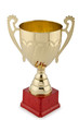 Winners cup isolated on the white