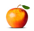 red apple isolated over white background
