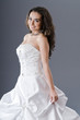 Bride posing in studio shooting