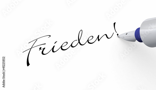 Illustration: Stift Konzept - Frieden! Stift Konzept - Frieden!
