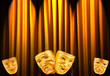 Theatre performance concept with masks