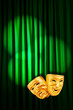 Theatre performance concept with masks